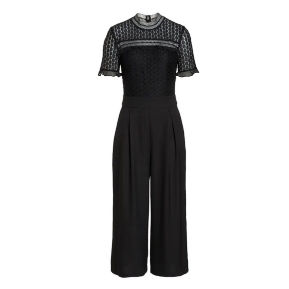 NWT CHELSEA28 | Lace Cropped Jumpsuit - Picture 2 of 2